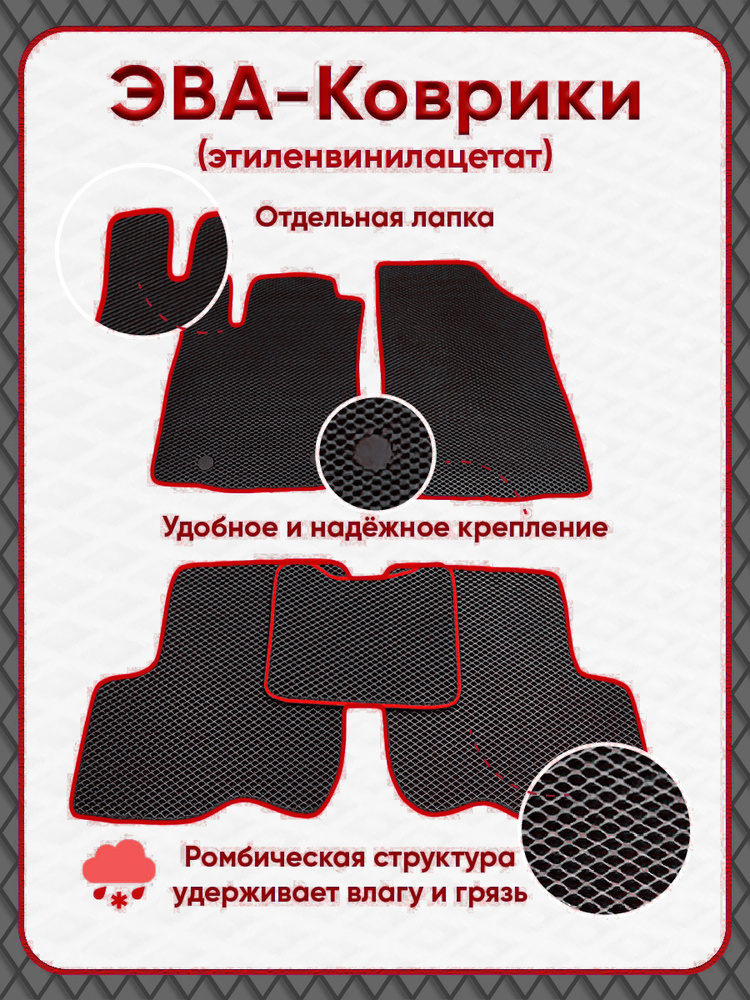 Автомобильные коврики ЕВА / EVA для Chery Tiggo 3(2014-2020)/Чери Тигго 3  #1