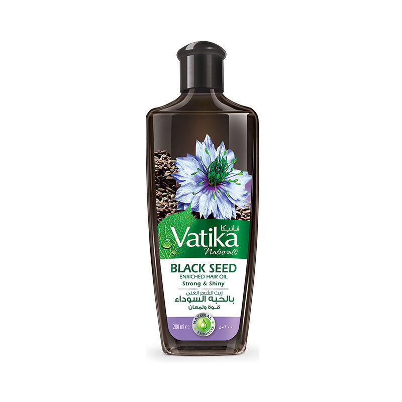 Dabur Vatika ЧЕРНЫЙ ТМИН Масло для волос, сила и сияние 200 мл./BLACK SEED Enriched Hair Oil/Ватика,Дабур,200 #1