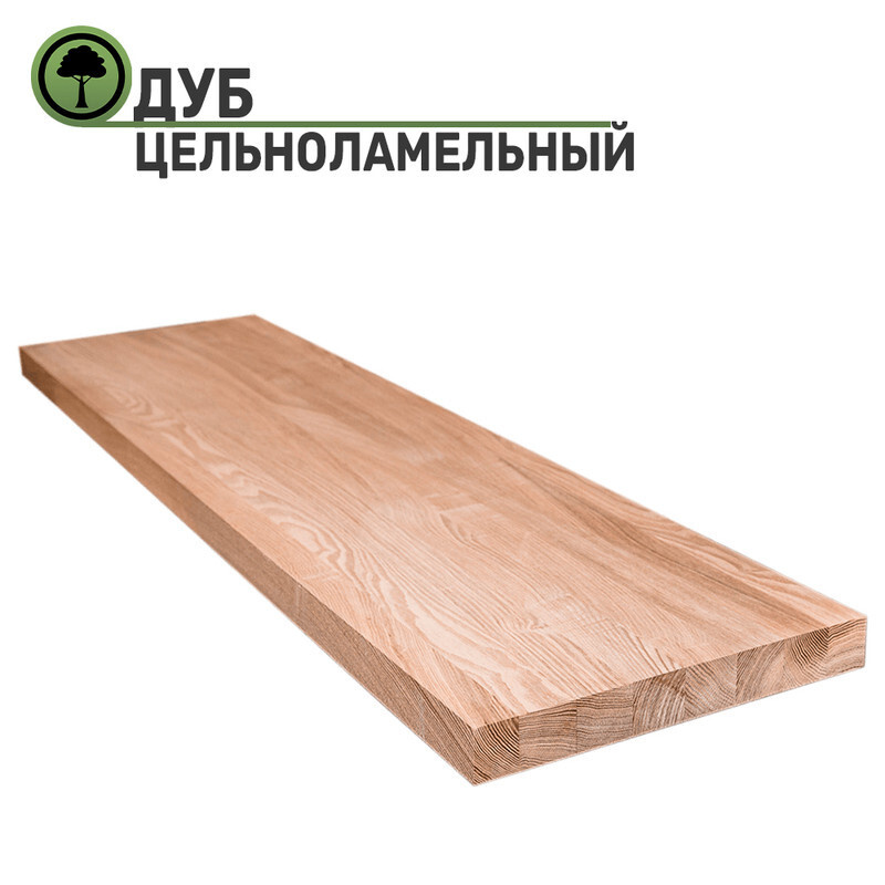 Столешница для кухни клеевая из массива дерева Дуб 900х600x20мм цельноламельный  #1