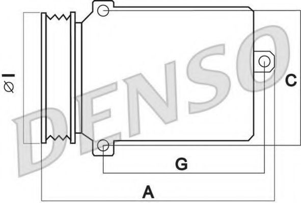 DENSO Компрессор кондиционера, арт. DCP02045, 1 шт. #1