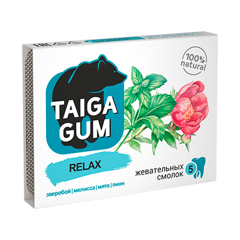 Алтайский нектар "Taiga Gum", Relax смолка жевательная из смолы лиственницы сибирской с пчелиным воском #1