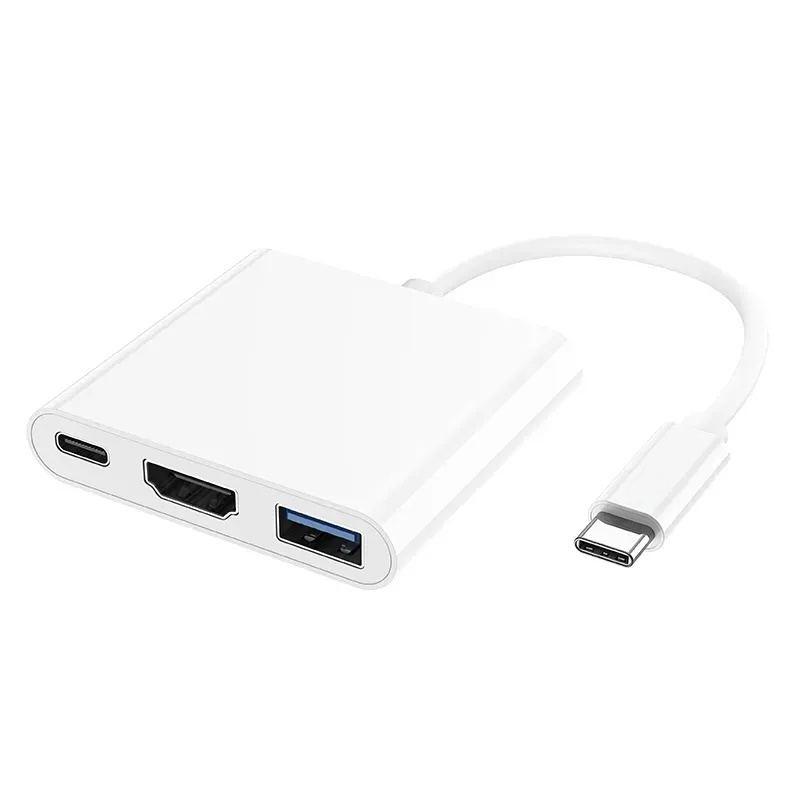 Хаб Type-C на USB 3.0, HDMI, Type-C для MacBook Pro, Air, iMac с возможностью зарядки  #1