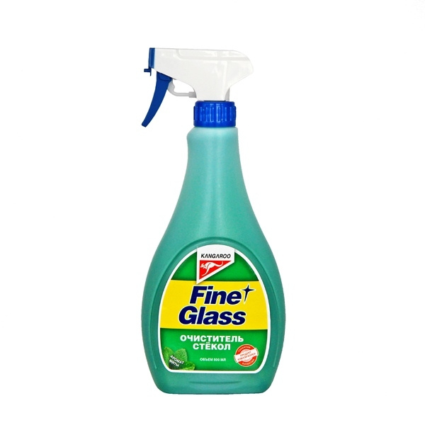 KANGAROO Fine glass - очиститель стекол ароматизированный (500 мл), мята (б/салф.), 320120  #1