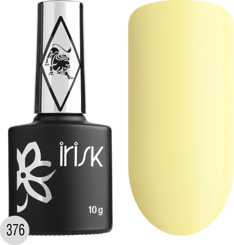 IRISK Гель лак для ногтей, для маникюра Zodiak, Оттенок №376 желтый, 10 мл.  #1
