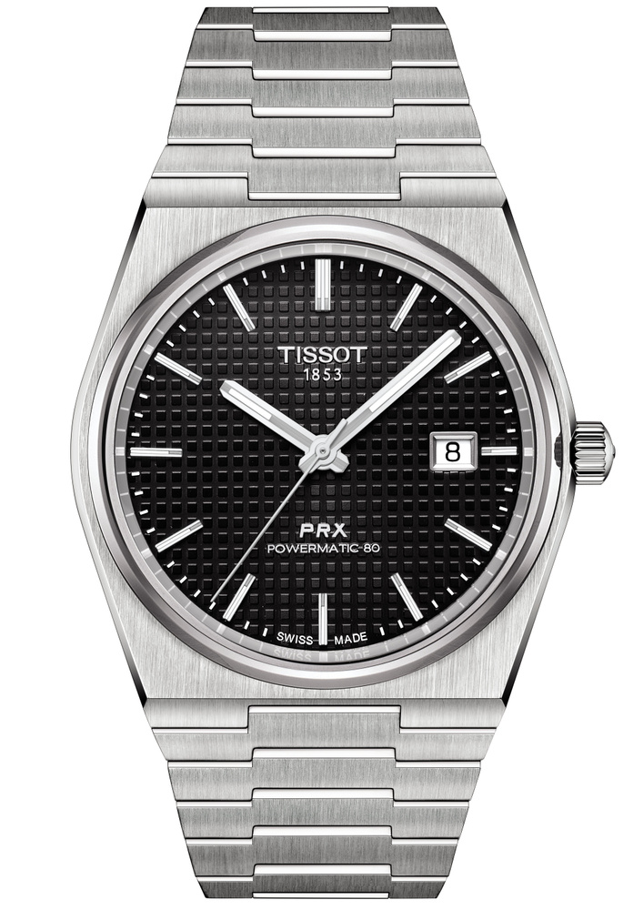 Швейцарские механические наручные мужские часы с автоподзаводом Tissot PRX Powermatic 80 T137.407.11.051.00 #1