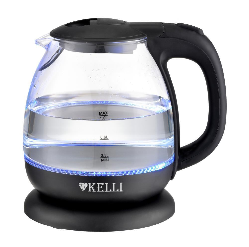 KELLI Электрический чайник KL-1370, черный #1