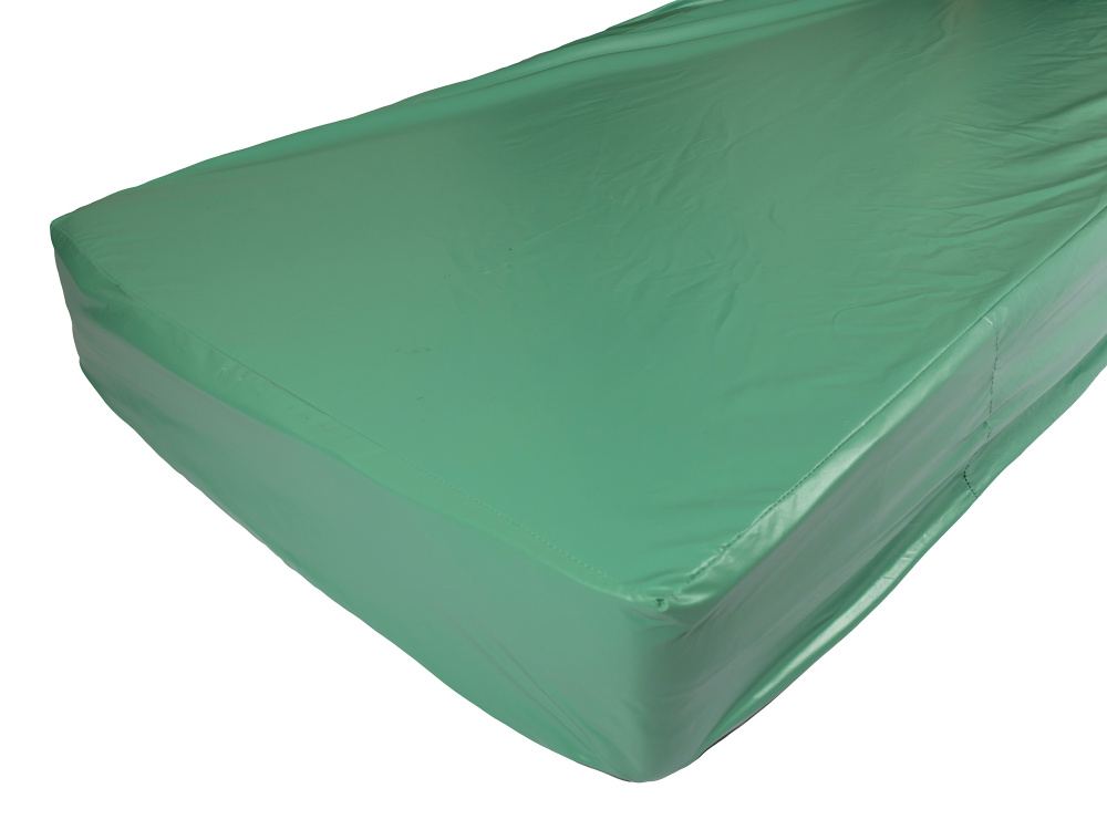 Защитный непромокаемый наматрасник с бортами 80х190 высота 25см, из медицинской клеенки зеленый цвет #1