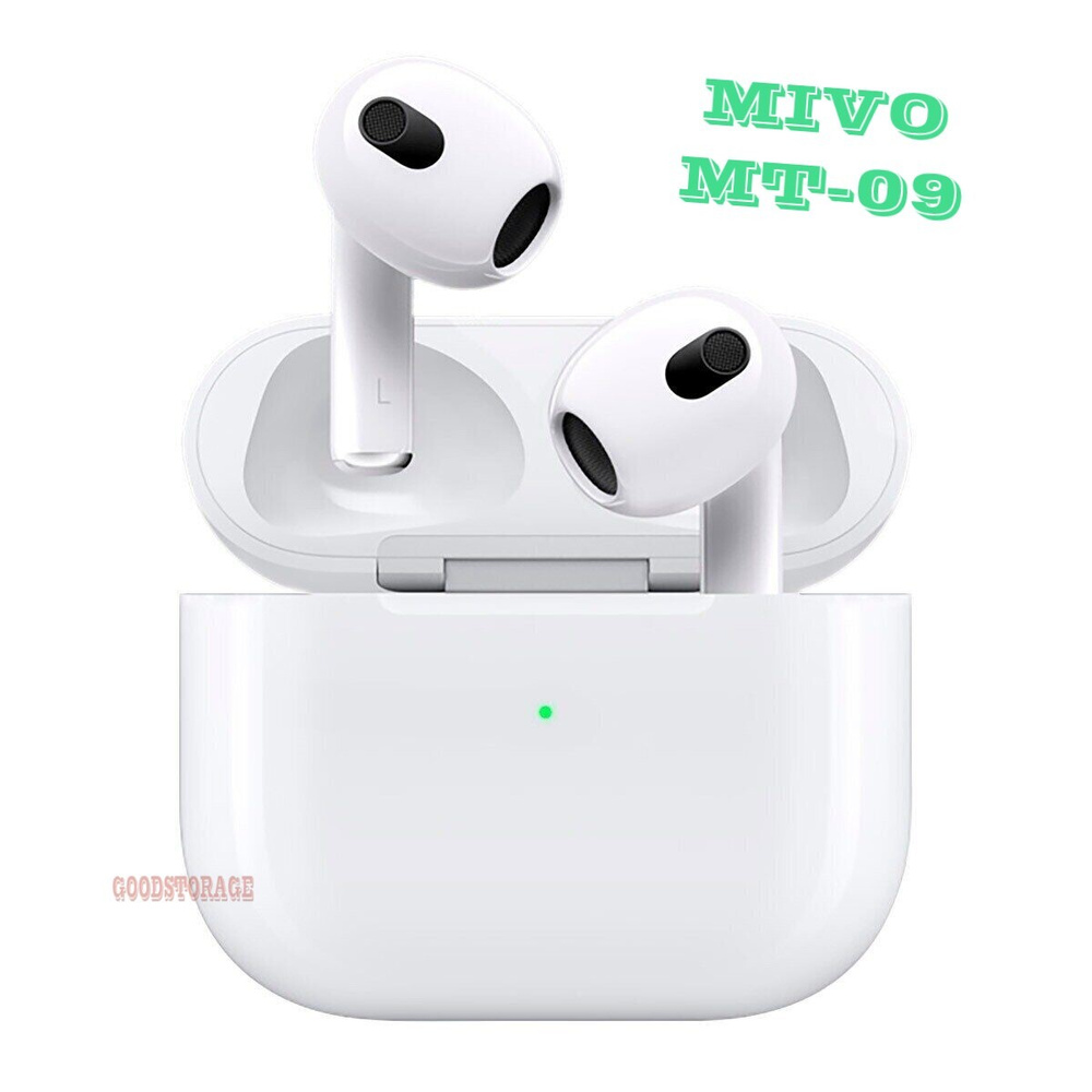 Беспроводные наушники MIVO MT-09 Bluetooth 5.1 с микрофоном и сенсорным управлением / IOS / Android / #1
