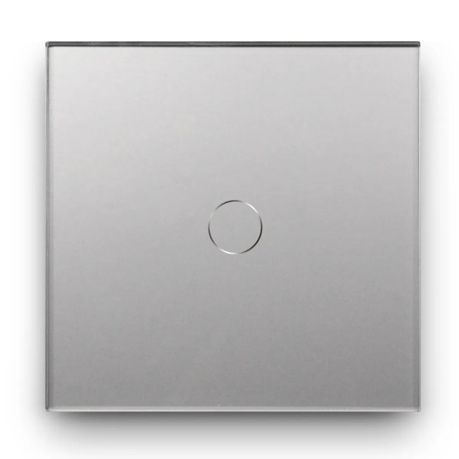 Умный сенсорный выключатель DiXiS Wi-Fi Touch Wall Light Switch (Zigbee) 1 Gang / 1 Way (86x86) Grey #1