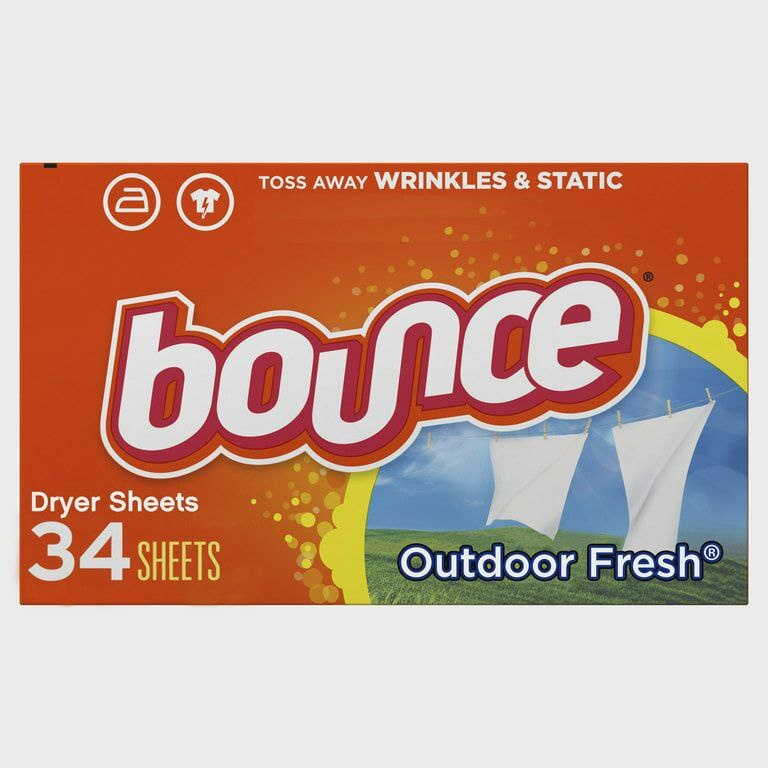 Bounce Dryer Sheets with Outdoor Fresh Scent 60 салфеток Салфетки для сушки белья для сушильной машины #1