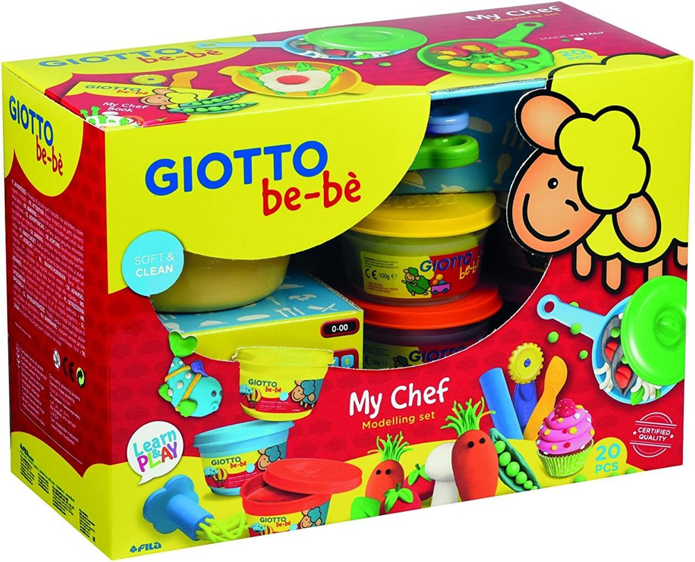 GIOTTO BE-BE набор для детского творчества MY CHIEF (маленький повар) с массой для моделирования 6 цветов #1