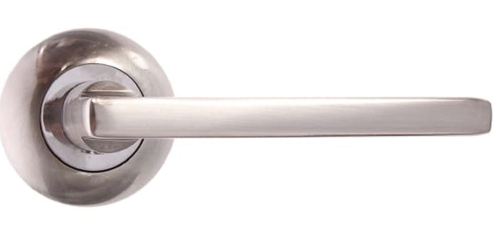 Ручка дверная на розетке алюминиевая #1