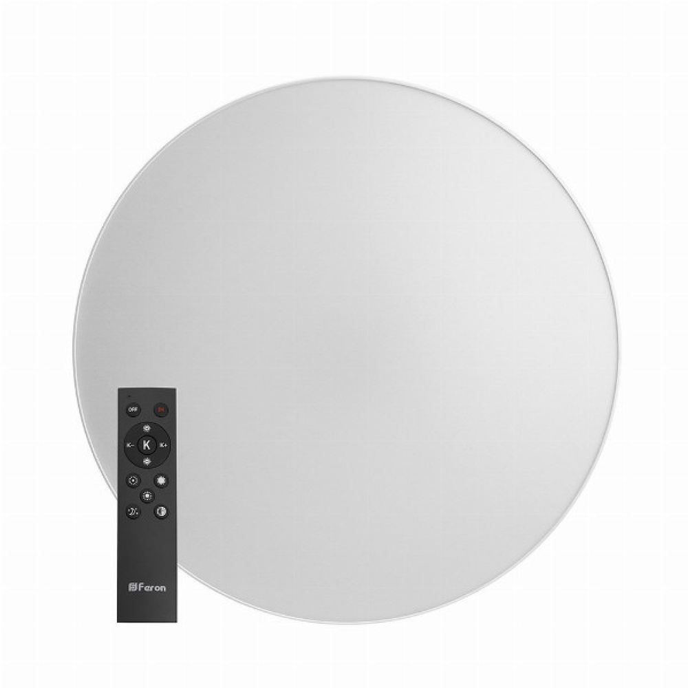 Светодиодный led управляемый светильник Feron AL6200 Simple matte тарелка 60Вт 3000К-6500K белый 400*400*70 #1