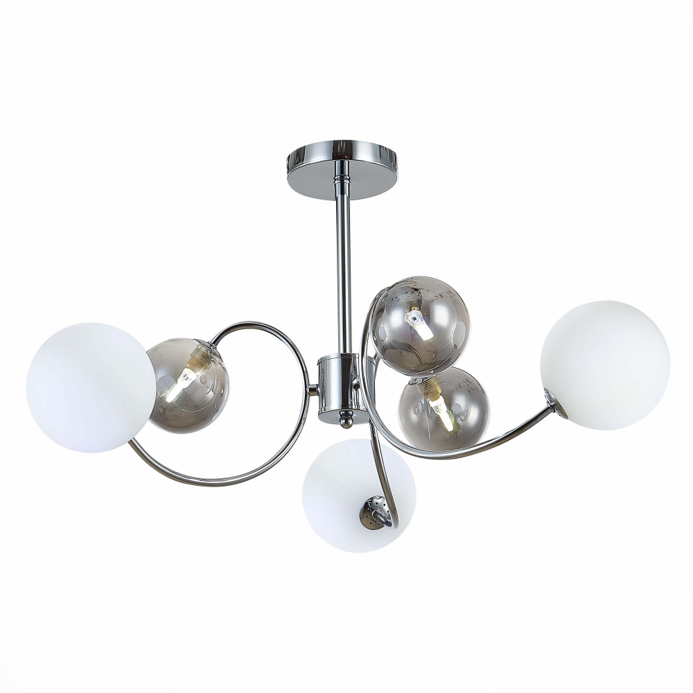 Светильник потолочный EVOLUCE цвет белый, дымчатый коллекция FORMAE в стиле Modern цоколь G9 ламп 6х5W, #1