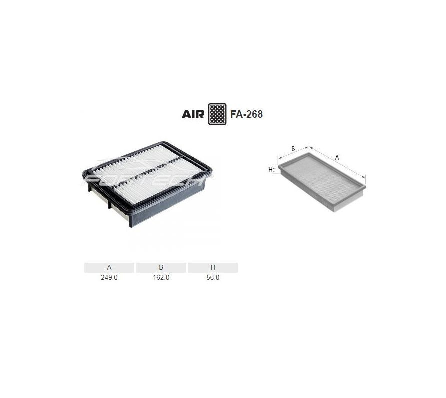 Fortech Фильтр воздушный арт. FA268 #1
