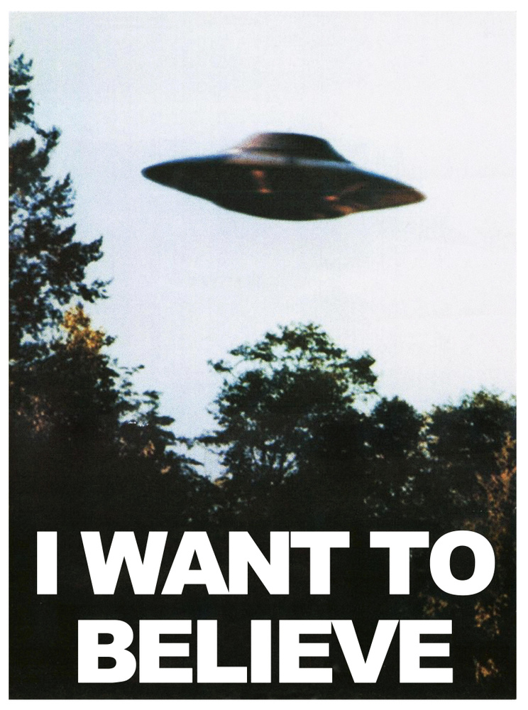 PostersRu Постер "Секретные материалы (I want to believe)", 40 см х 30 см  #1