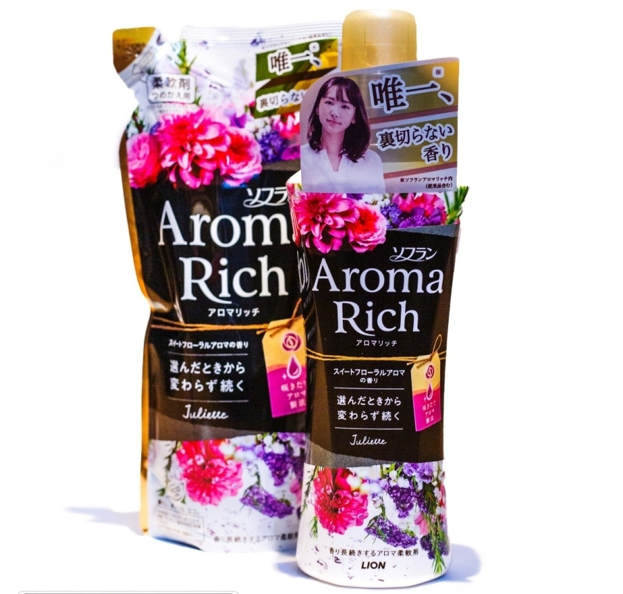 Lion Aroma Rich "Juliette" Японский кондиционер для белья концентрированный с натуральными арома-маслами, #1