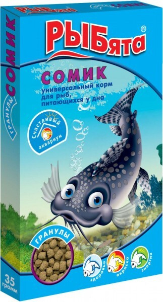 Корм сухой для рыбок Зоомир Рыбята Сомик универсальный в гранулах 35г / для рыб питающихся у дна / зоотовары #1