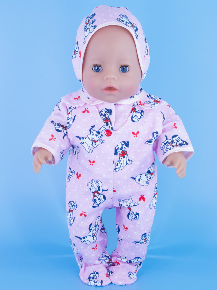 Одежда для кукол Модница Фланелевый набор для пупса 43 см пастельно-розовый  #1