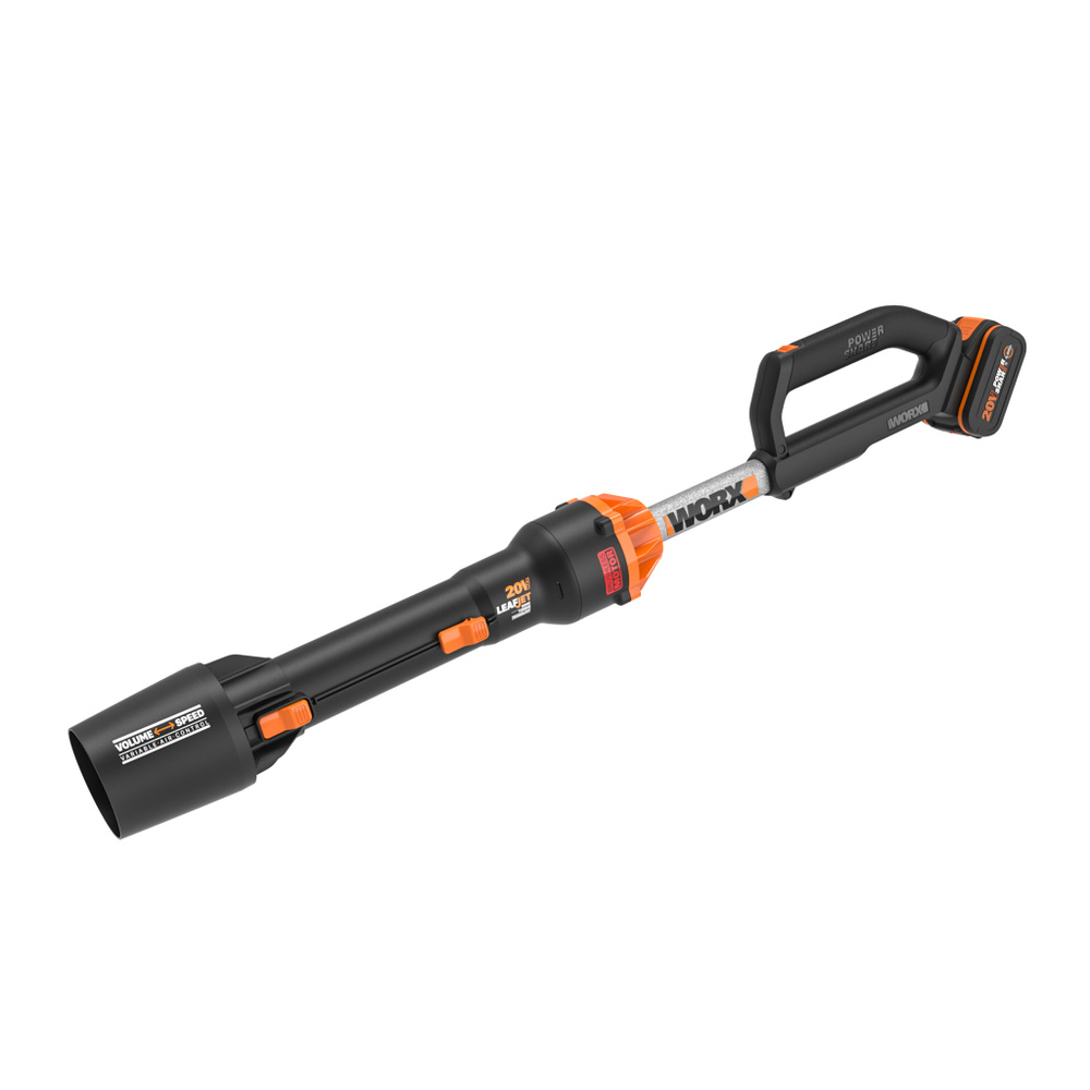 Аккумуляторная воздуходувка бесщеточная WORX WG543E, 20В, 4 АЧ х 1, ЗУ 2А, коробка  #1