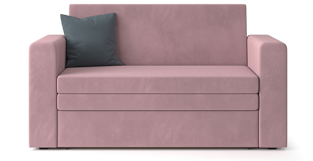 Диван-кровать раскладной PUSHE Нолан, велюр, розовый Balance 312  #1
