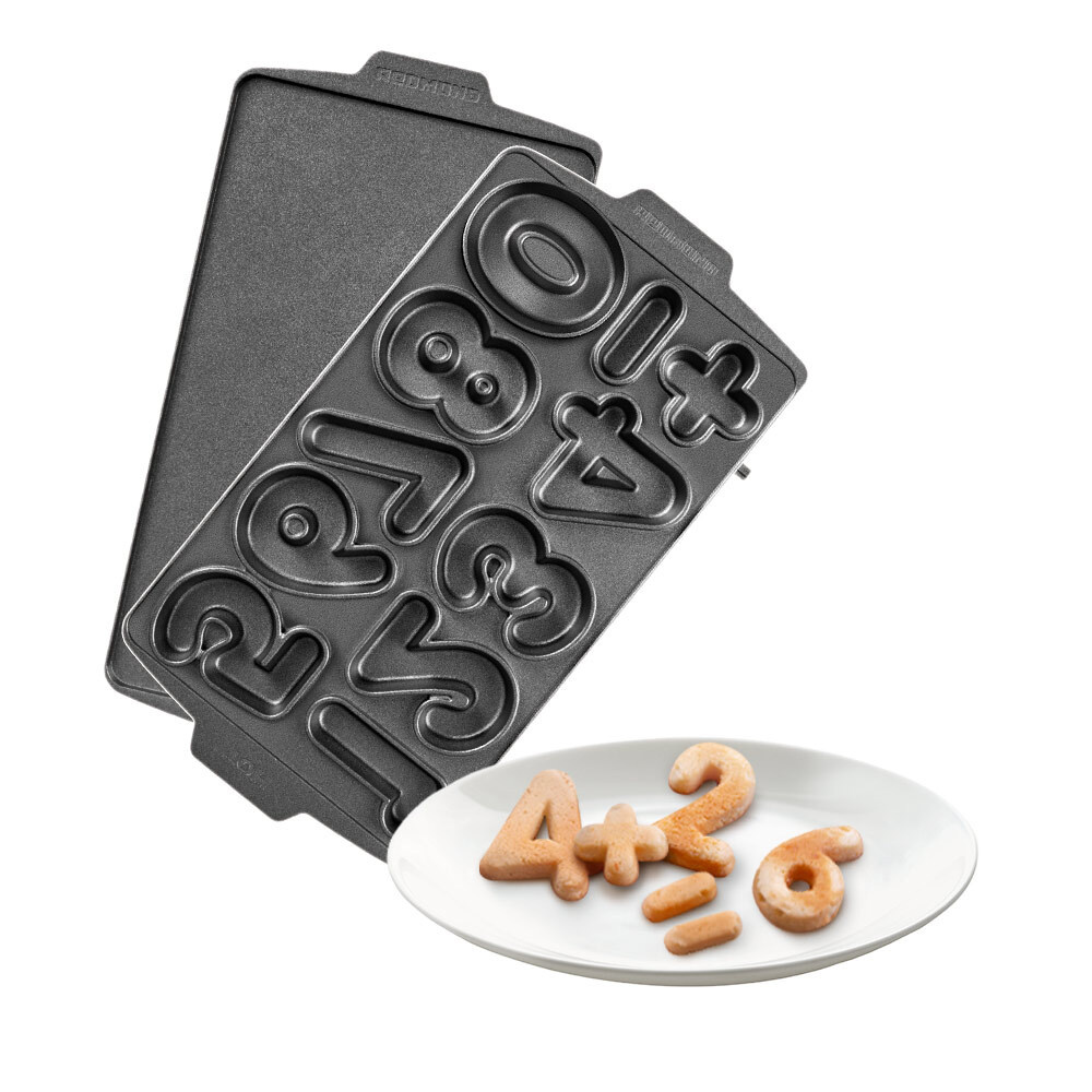 Сменные панели для мультипекаря REDMOND RAMB-40 Арифметика, для печенья в виде цифр, антипригарное покрытие #1