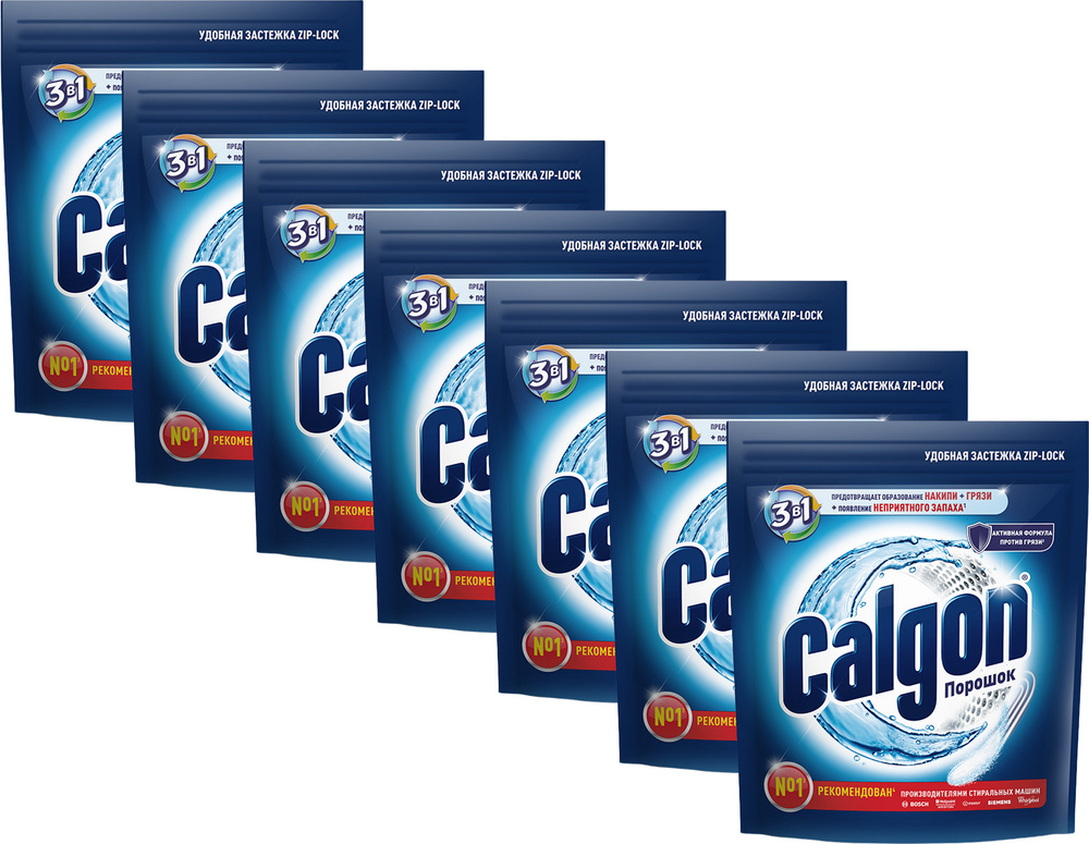 Стиральный порошок Calgon 3 в 1 автомат универсальный 750 г, комплект: 7 упаковок по 750 г  #1