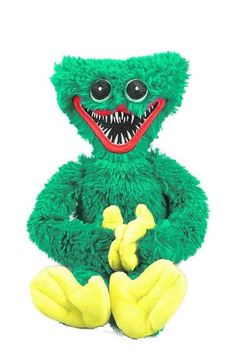Хаги Ваги детская мягкая игрушка 30 см Huggy Wuggy зеленого цвета  #1