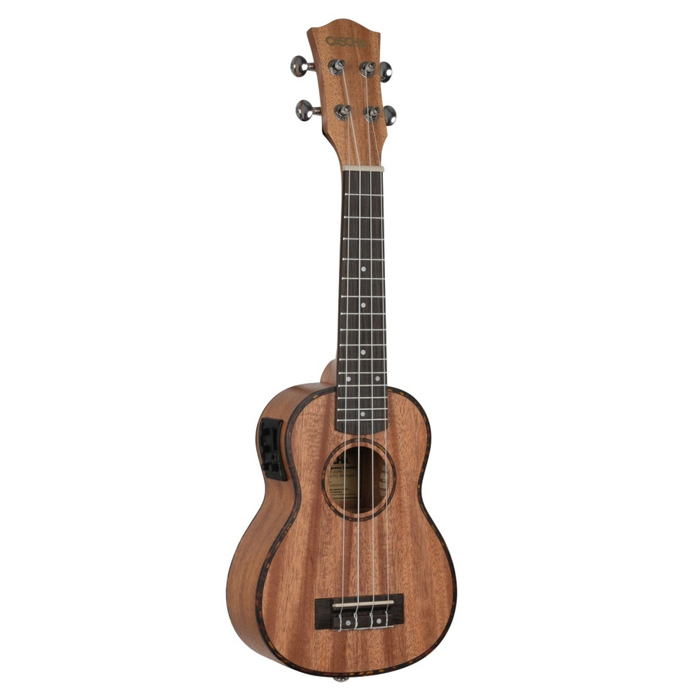 Укулеле сопрано со звукоснимателем, с чехлом, цвет натуральный, Mahogany Series Cascha HH-2026E  #1