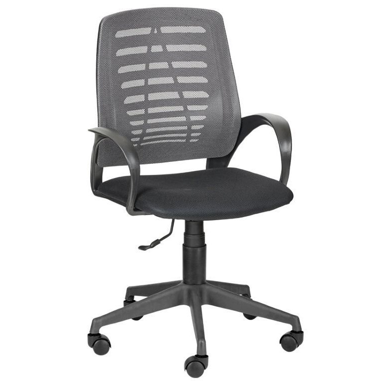 Кресло компьютерное OLSS кресло ИРИС ткань TW-серый/TW-черный  #1