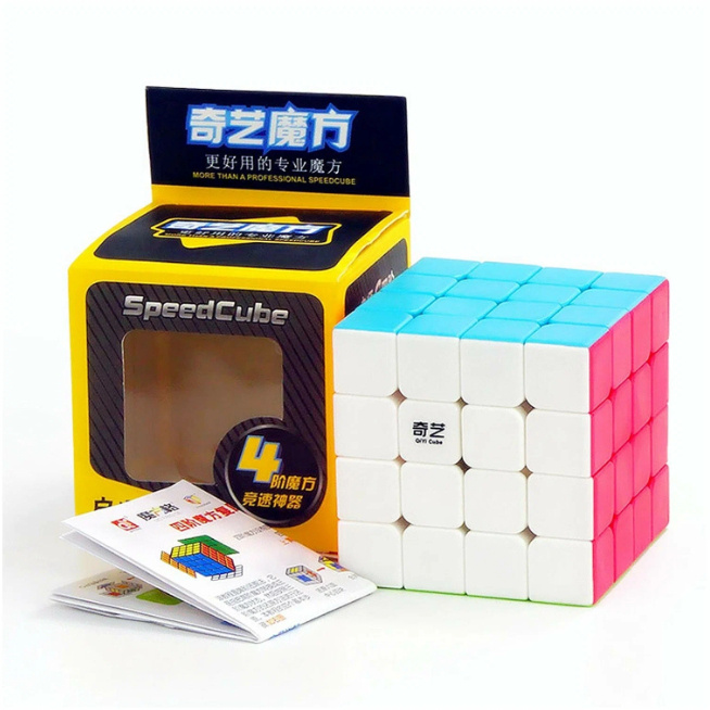 Кубик Рубика 4х4 QiYi MoFangGe QIYUAN S V2 (color) скростной профессиональный куб для спидкубинга  #1