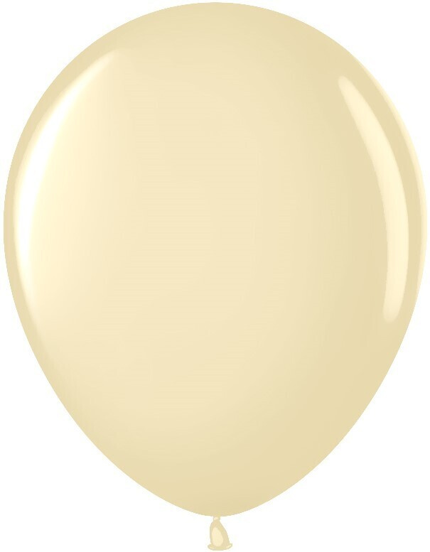 Воздушный шар, размер шарика (12''/30 см) Слоновая кость (412), пастель, 50 шт. набор на праздник  #1