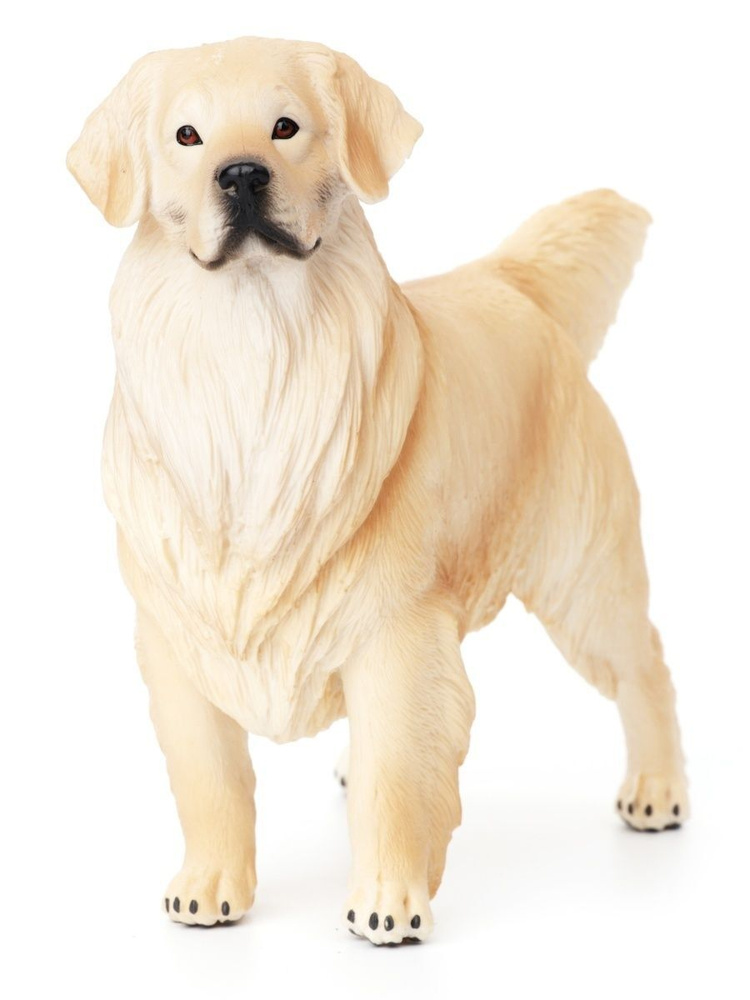 Фигурка животного Derri Animals Собака Золотистый ретривер, для детей, игрушка коллекционная декоративная, #1