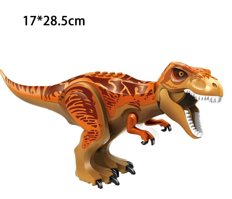 Минифигурка динозавр Юрского периода Тиранозавр / совместим с конструкторами лего (17см, пакет) 77028-2 #1