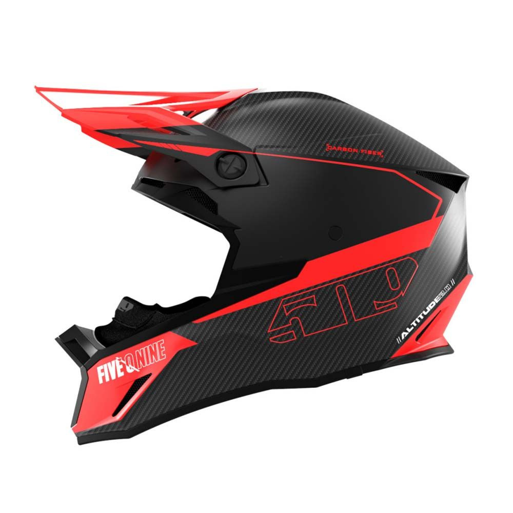 Шлем для снегохода 509 Altitude 2.0 Carbon Fiber 3K Hi Flow, Racing Red, XXL #1