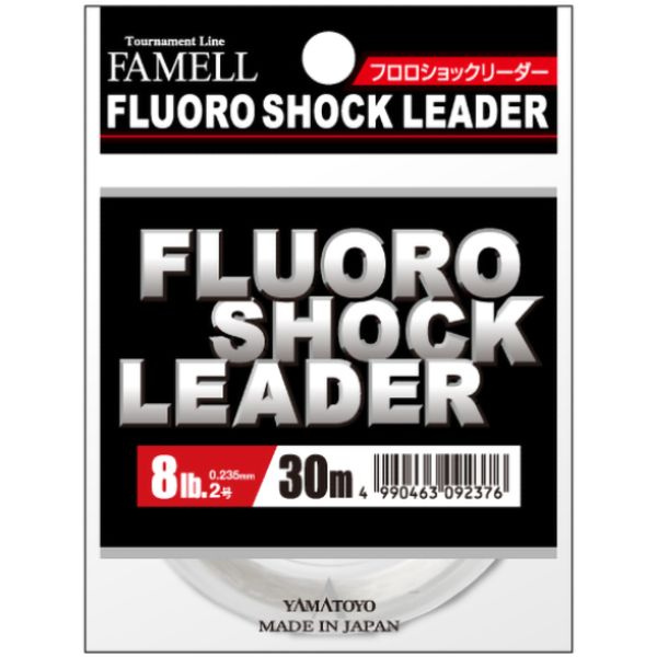 Леска флюорокарбоновая Yamatoyo FLUORO SHOCK LEADER #0.8/3LB (30 м, 0.148 мм, прозрачный, 1.5 кг)  #1