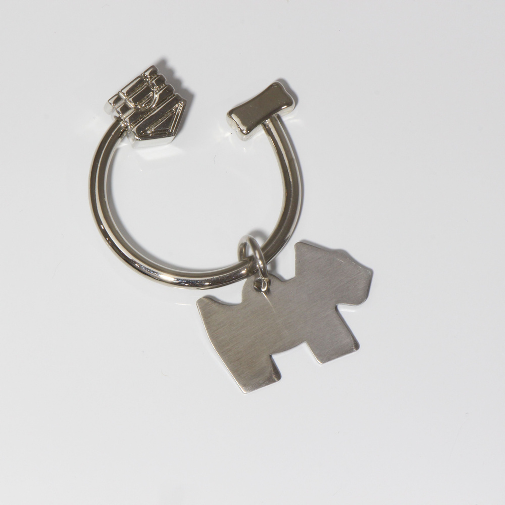 Брелок сувенирный "Собака с домиком" / украшение с кольцом для ключей, сумок, рюкзаков  #1