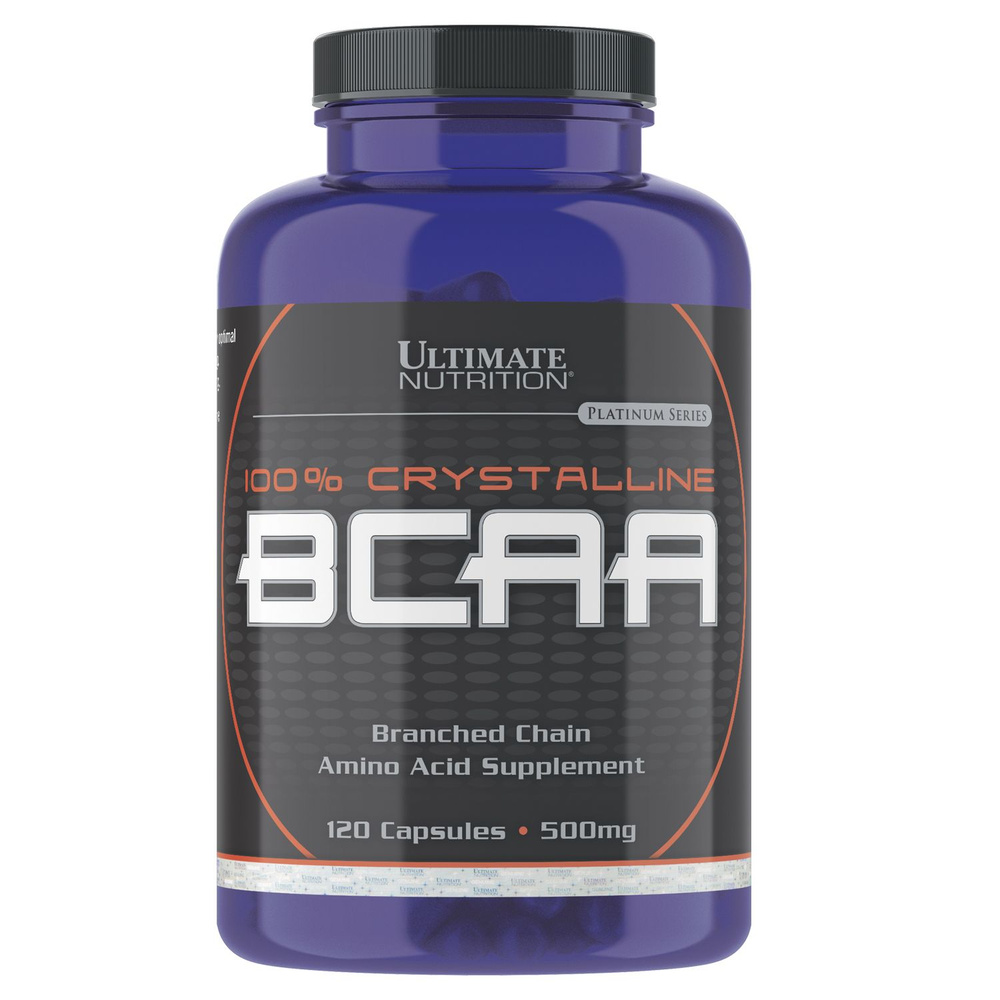 Аминокислоты BCAA Ultimate Nutrition 100% CRISTALLINE BCAA 120 капсул #1