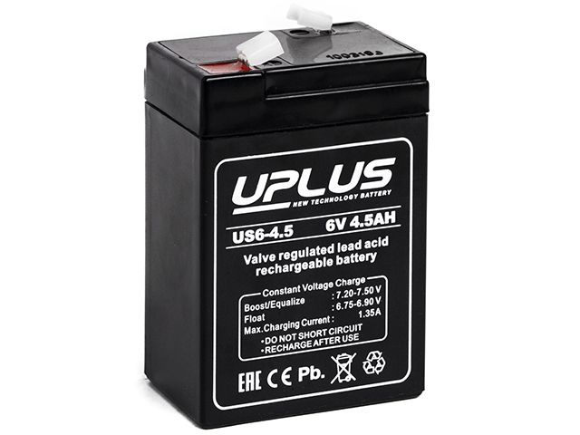 Аккумулятор UPLUS AGM Leoch US6-4,5 6V 4,5Ah для ИБП #1