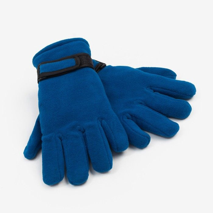 Перчатки женские MINAKU, двухслойные, цв. синий, р-р 24 см #1