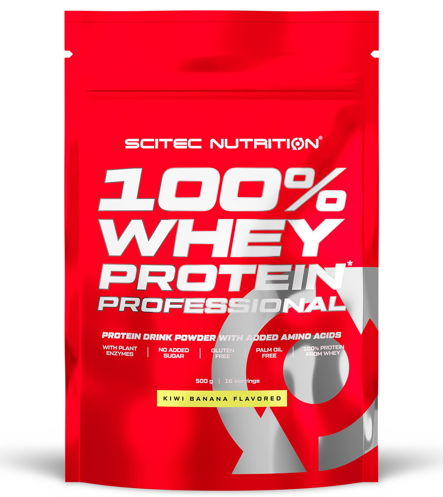 Протеин сывороточный Scitec Nutrition 100% Whey Protein Professional 500 г киви-банан  #1