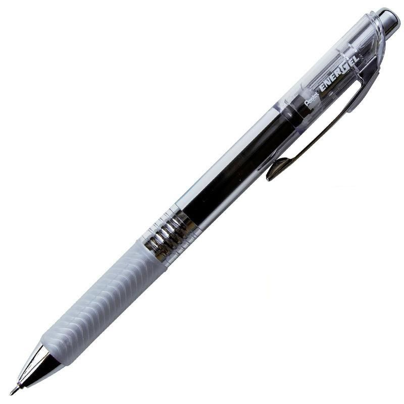 Комплект 3 шт, Ручка гелевая автоматическая PENTEL Energel Infree 0,5мм черный BLN75TL-AX, 1175438  #1