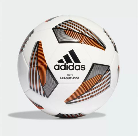 adidas Футбольный мяч Tiro League J350, 5 размер, оранжевый, белый #1