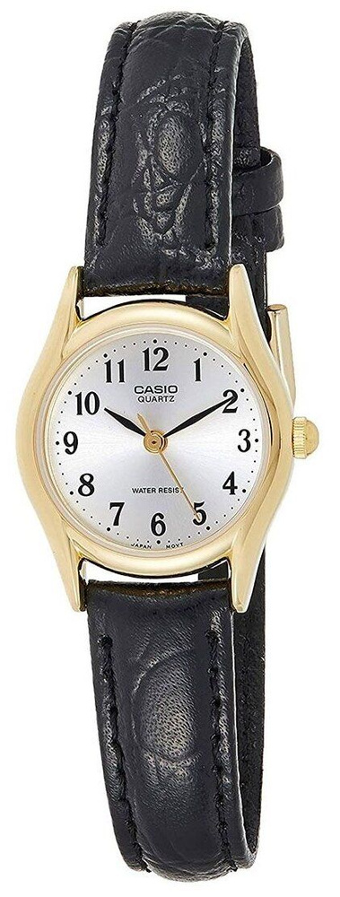 Женские наручные часы Casio LTP-1094Q-7B2 с кожаным ремнем #1