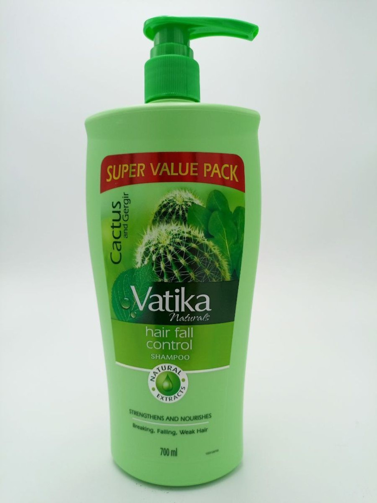 Шампунь Dabur Vatika против выпадения волос, Cactus and Gergir, Hair Fall Control, 700 мл  #1
