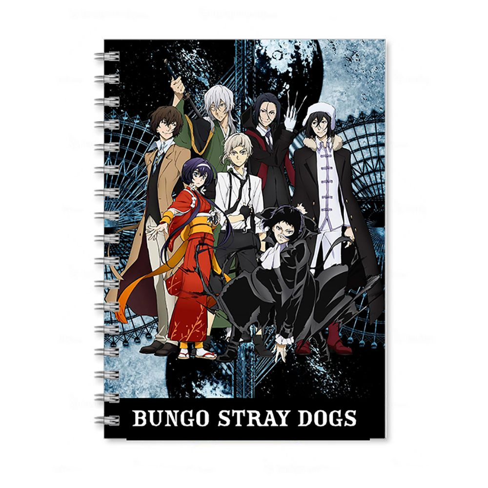 Скетчбук по аниме Проза бродячих псов (Bungou Stray Dogs, Бродячие псы, Дазай, Чуя) А5 40 листов  #1