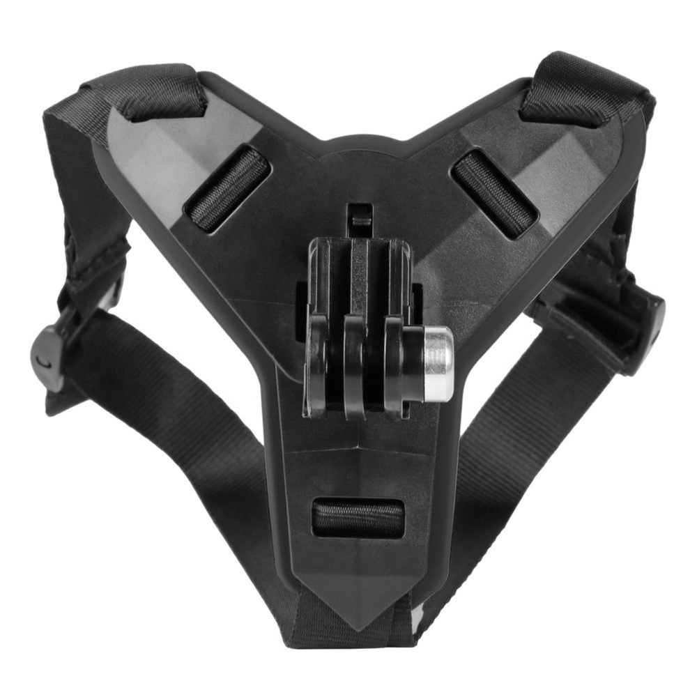 Крепление на подбородок шлема для экшен камер GoPro, DJI, Isnta360, SJCAM, чёрное  #1