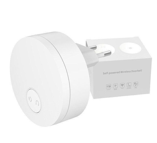 Беспроводной дверной звонок WiFi Xiaomi Mi Home Linptech Self-powered Wireless Doorbell. Товар уцененный #1