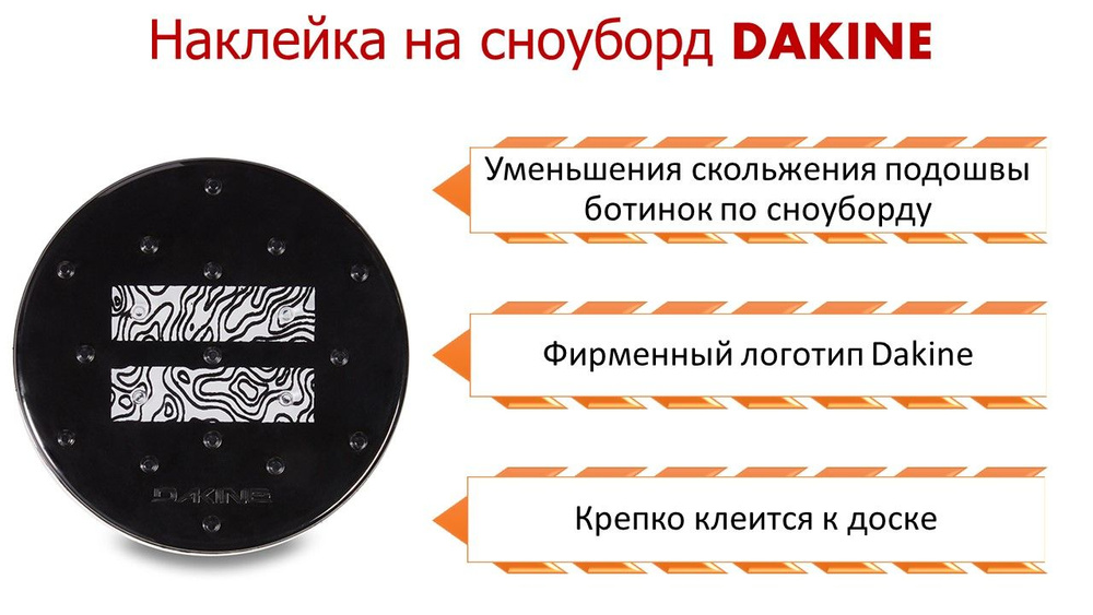 Наклейка на сноуборд DAKINE CIRCLE MAT EQUALITY #1