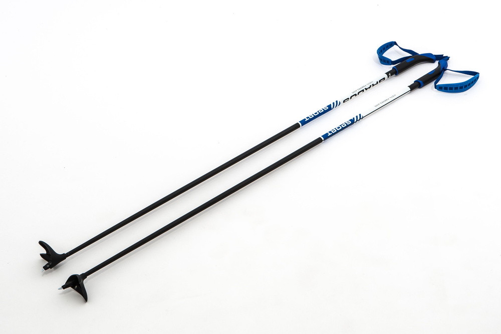 Лыжные палки 130 см СТЕКЛОВОЛОКНО 100% STC Blue BRADOS Sport Composite #1
